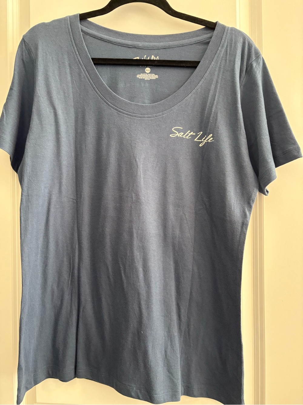 Salt Life Women's Dusty Blue Scoop Neck Tee